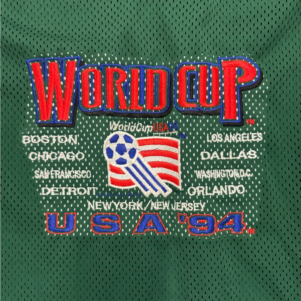 LOGO 7 World Cup USA '94 Green Jersey with Red, Blue, White Graphics
